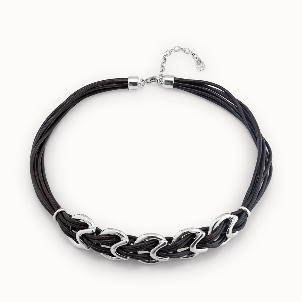 UNOde50 Step by Step necklace brown/silver NEW